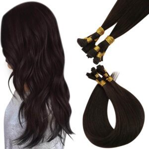 Virgin Hand-Tied Hair Bundles – Dark Brown
